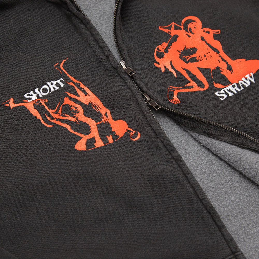 Short Straw 'Divorce' Zip Hood (Black)