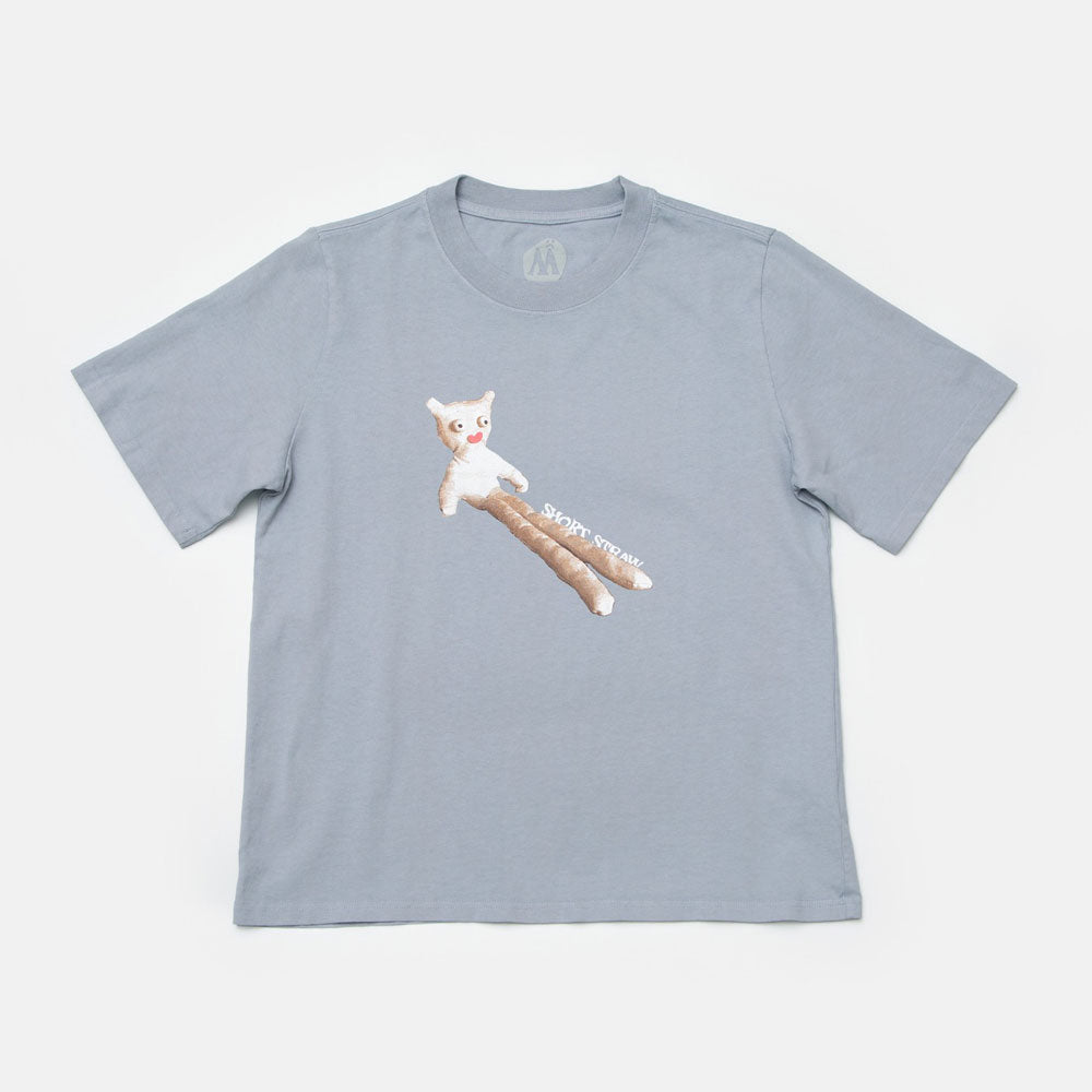 Short Straw 'Legsley' ENBY Fit T-Shirt (Faded Blue)