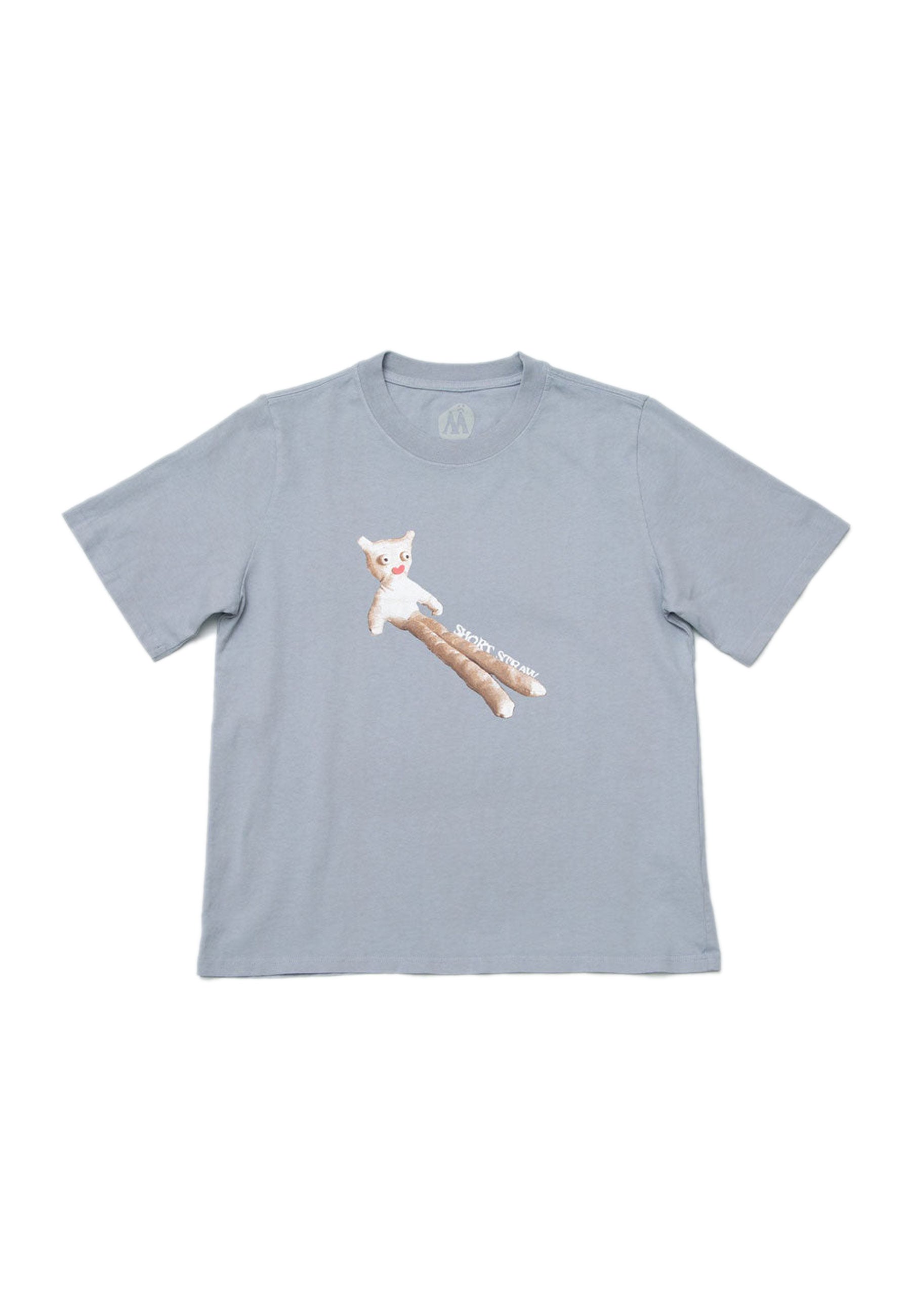 Short Straw 'Legsley' ENBY Fit T-Shirt (Faded Blue)