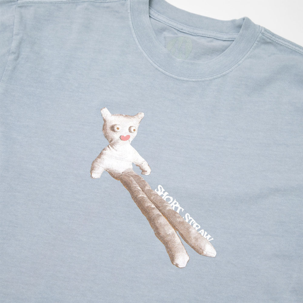 Short Straw 'Legsley' ENBY Fit T-Shirt (Faded Blue)