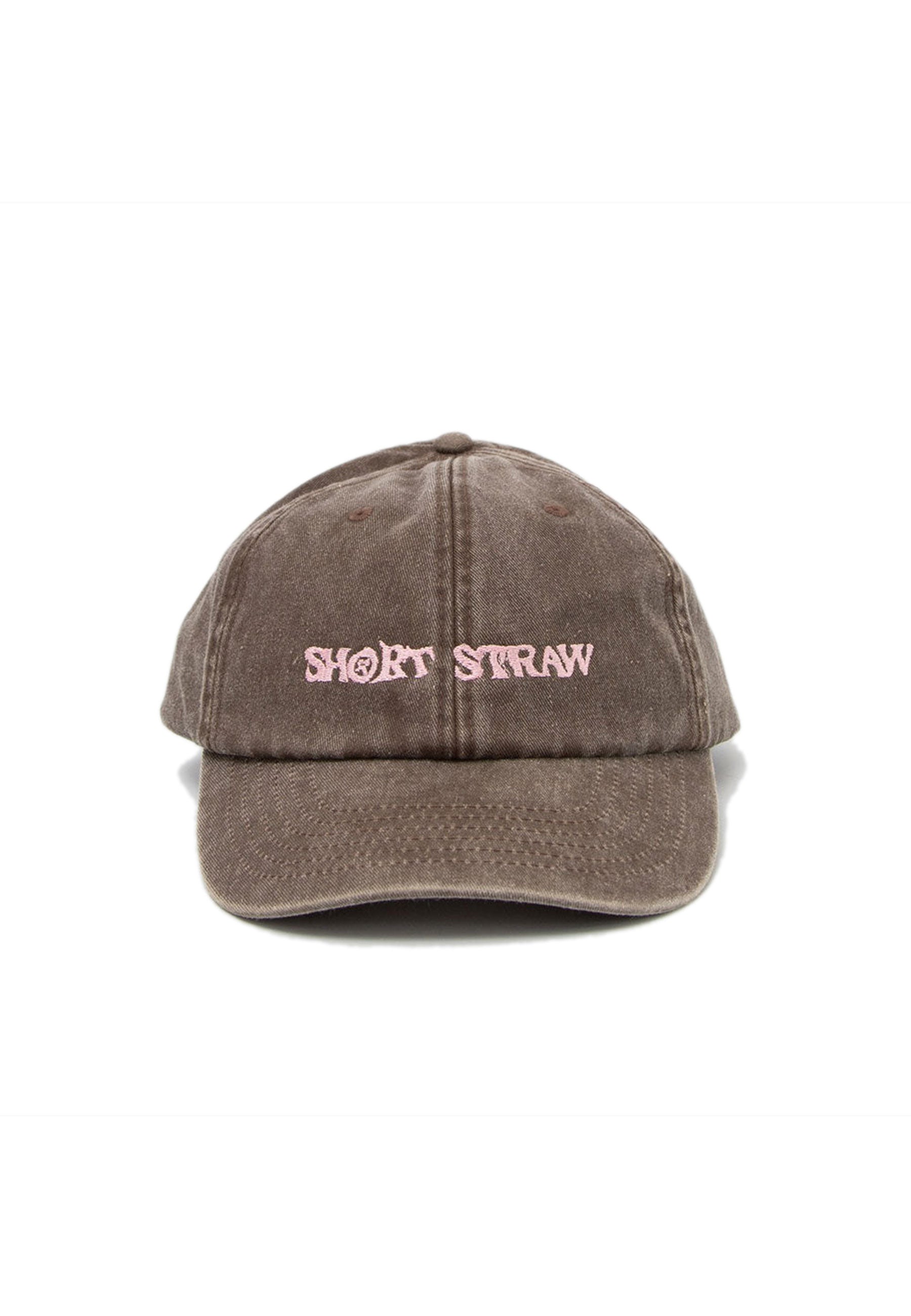 Short Straw 'Logo' 6 Panel Cap (Faded Black / Pink)