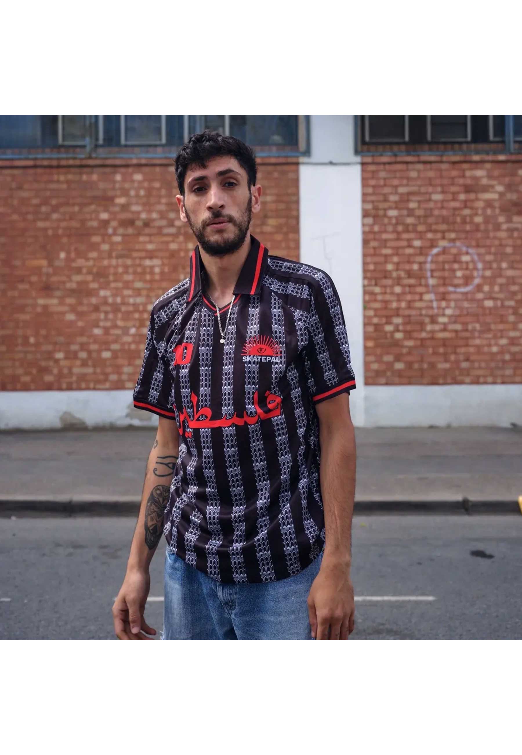 SkatePal '10 Year Anniversary' Football Shirt (Black)