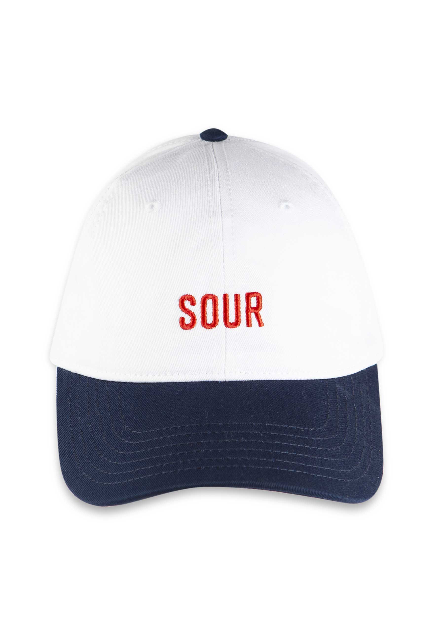 Sour Solution 'Army' 6 Panel Cap (White / Navy)