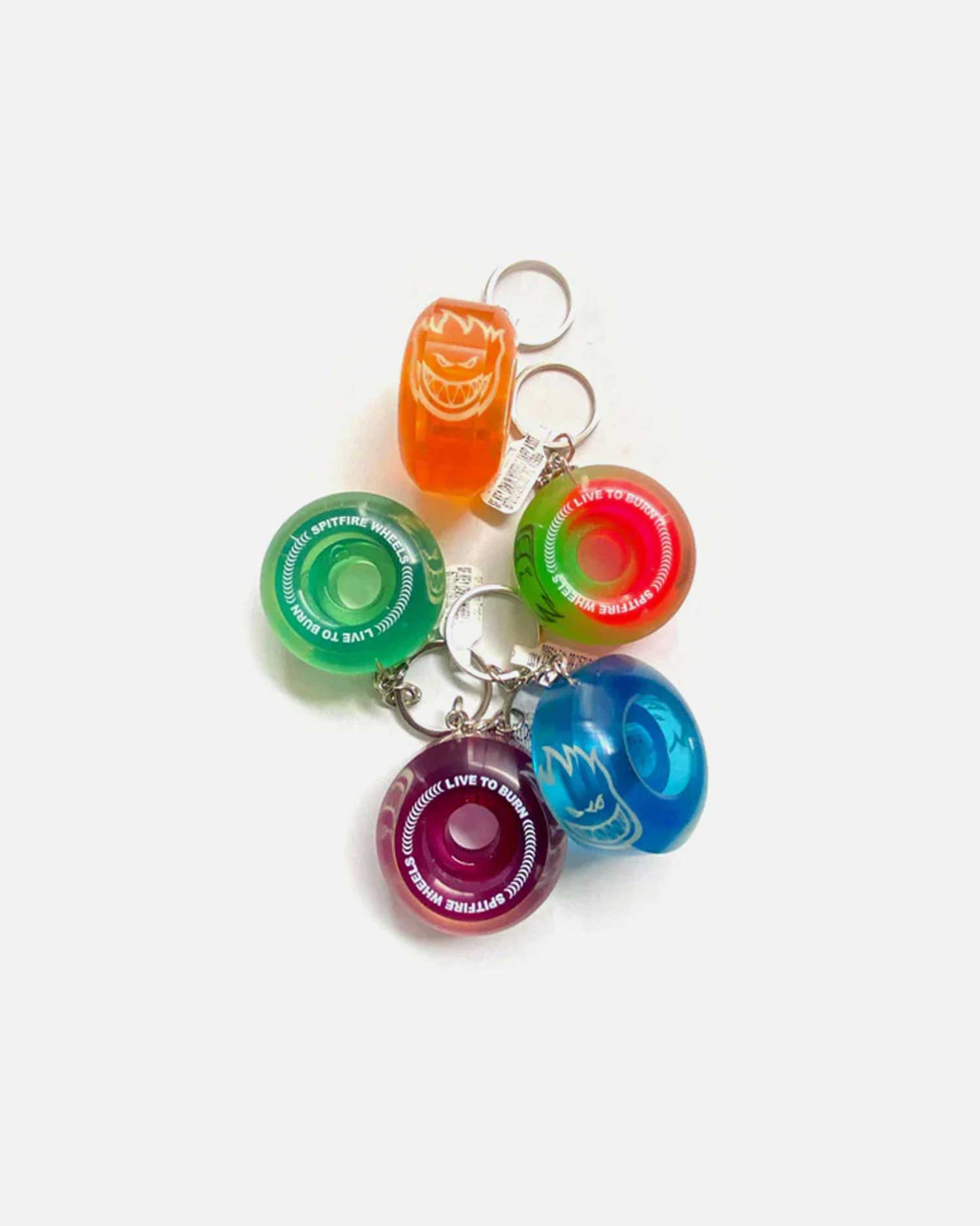 Spitfire 'SF Wheels' Key Chain (Sapphire)