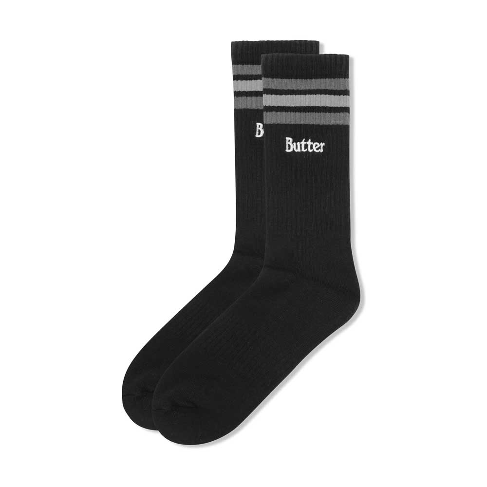 Butter Goods 'Stripe' Socks (Black)
