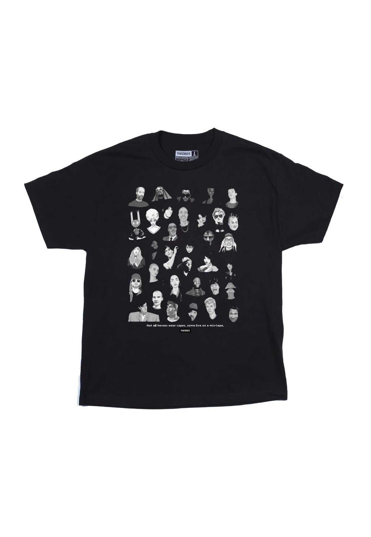 Theories 'Mixtape' T-Shirt (True Black)