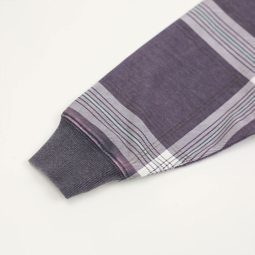 Yardsale 'Crib Checked' Zip Hood (Blue)