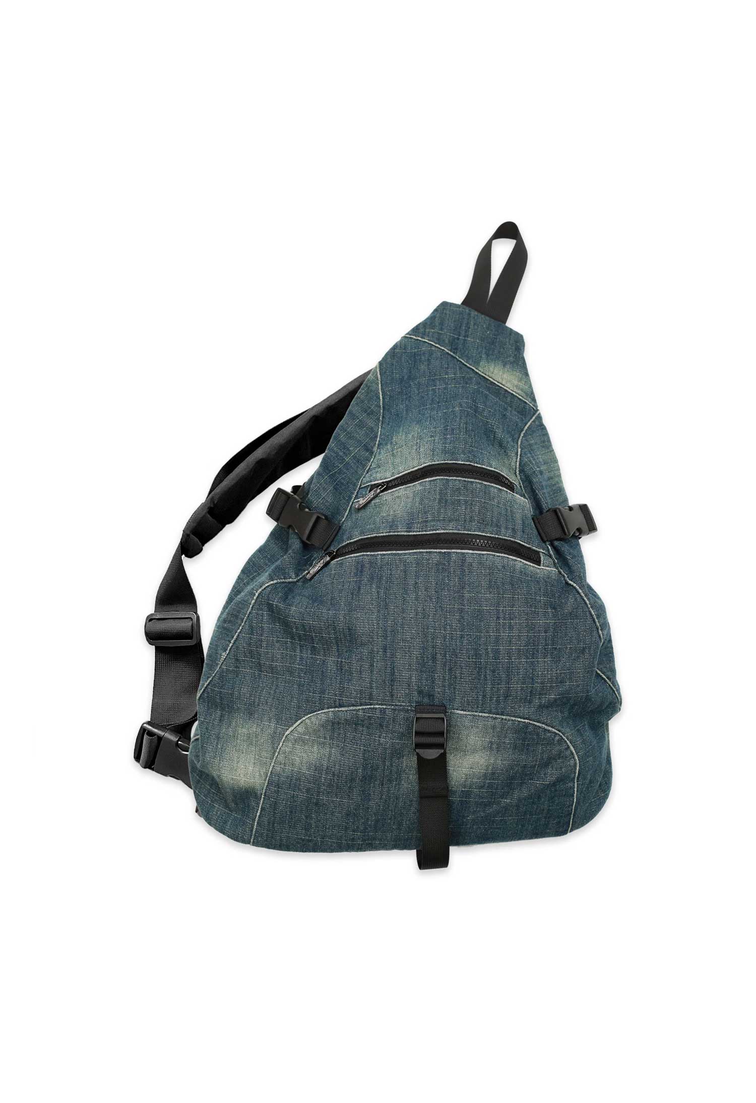 Yardsale Denim Sling Backpack (Blue)