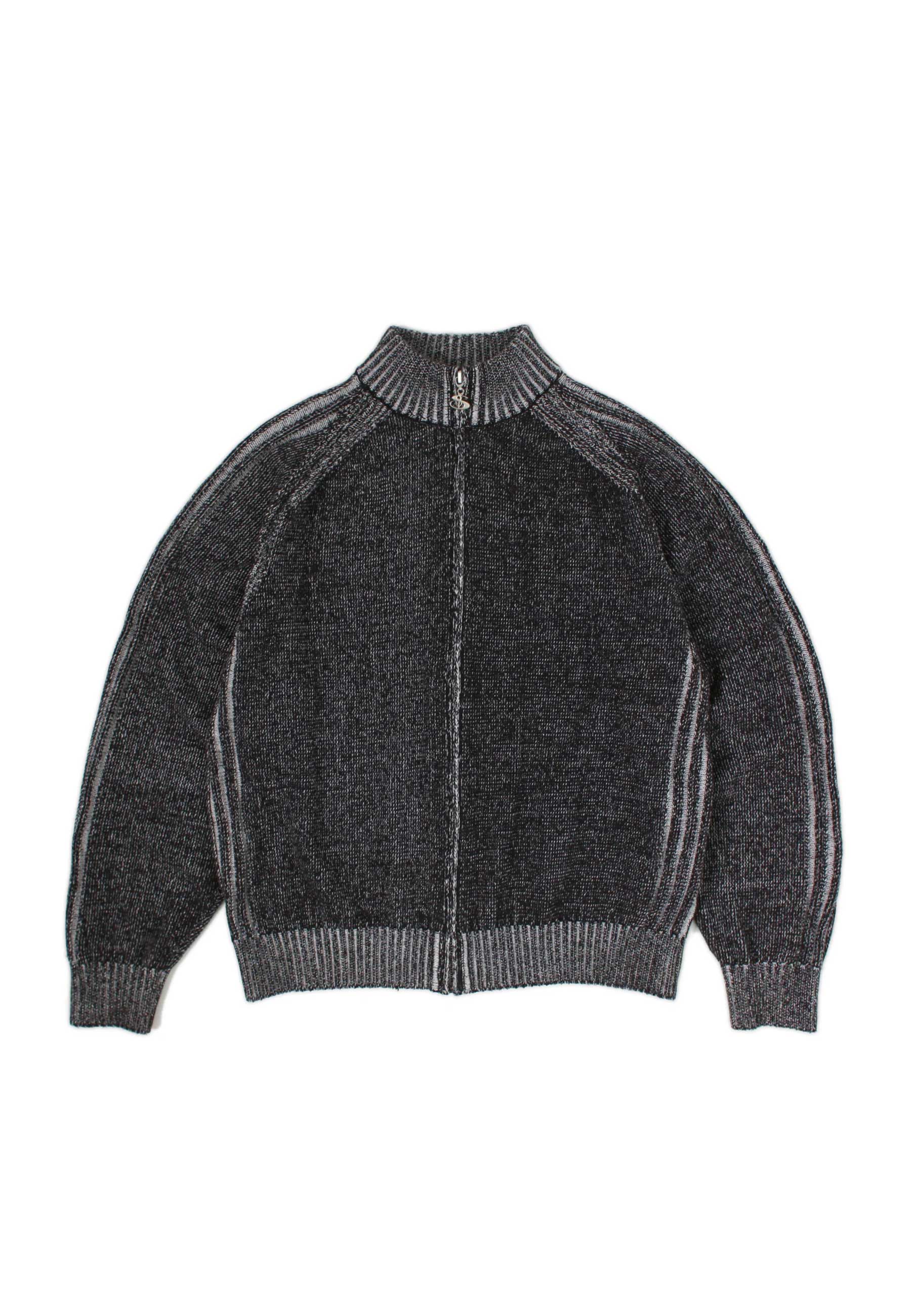 Yardsale 'Heathered Phantasy' Knitted Jacket (Black / Stone)