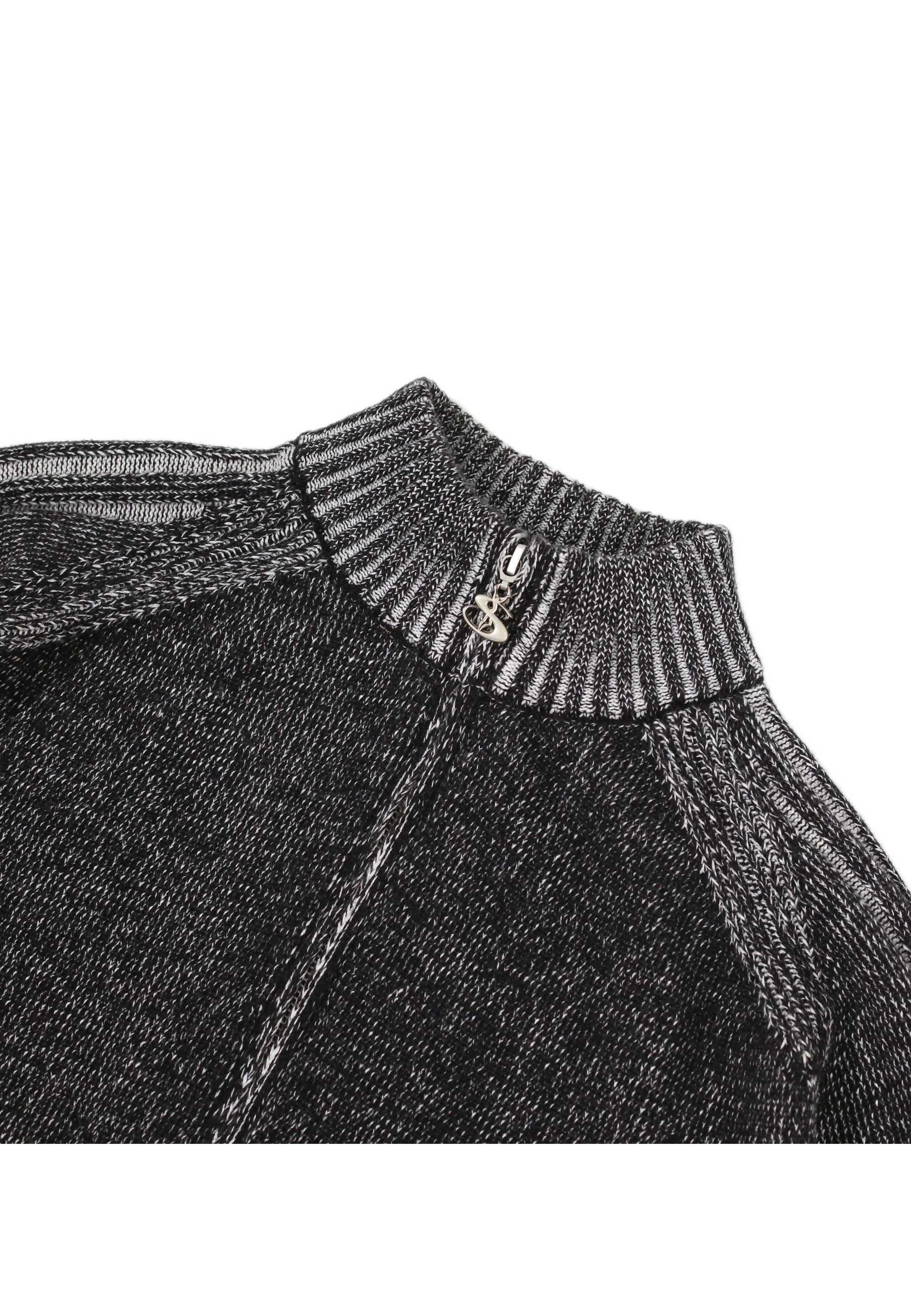 Yardsale 'Heathered Phantasy' Knitted Jacket (Black / Stone)