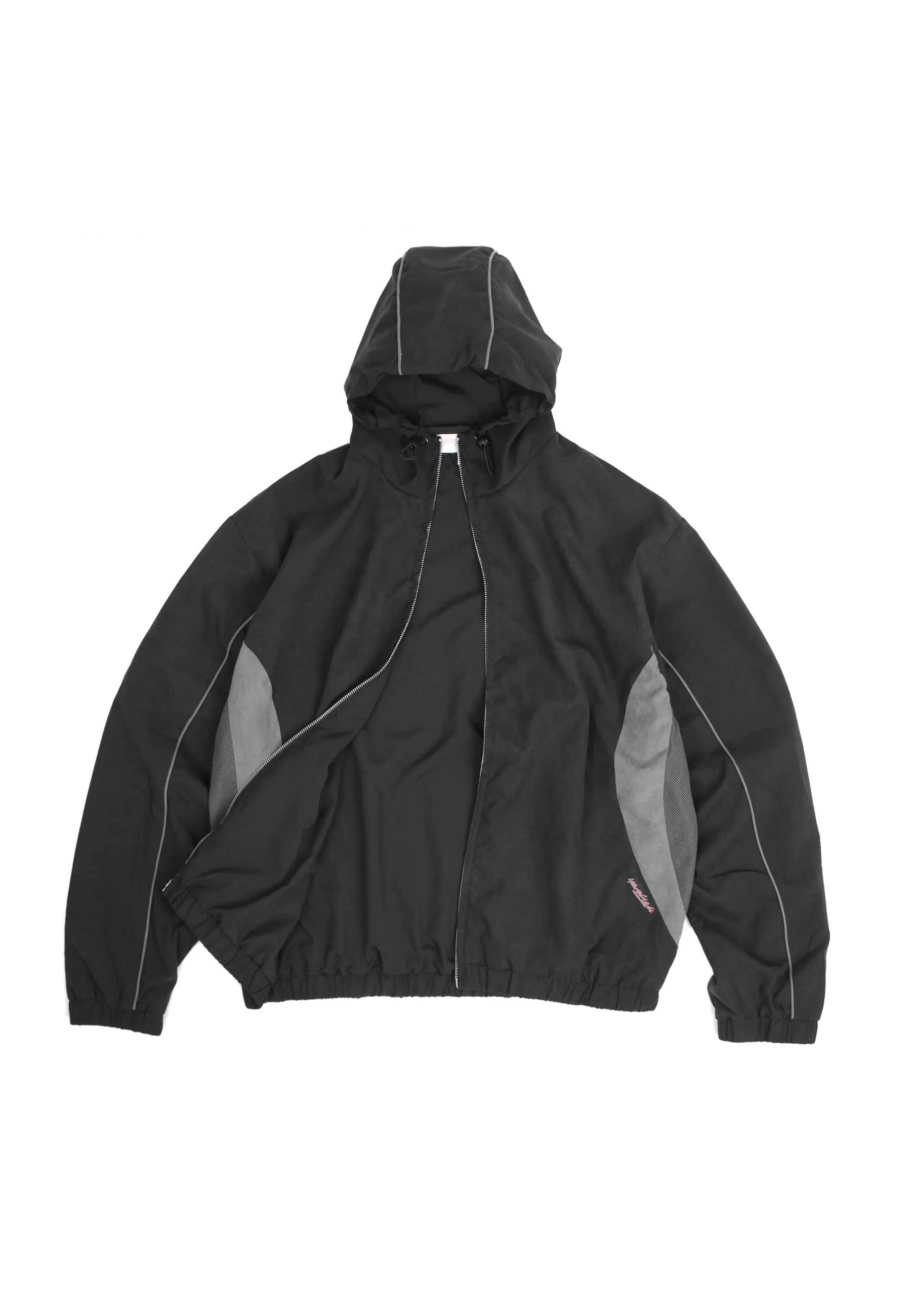 Yardsale 'Luna' Shell Tracksuit Jacket (Black / Grey)