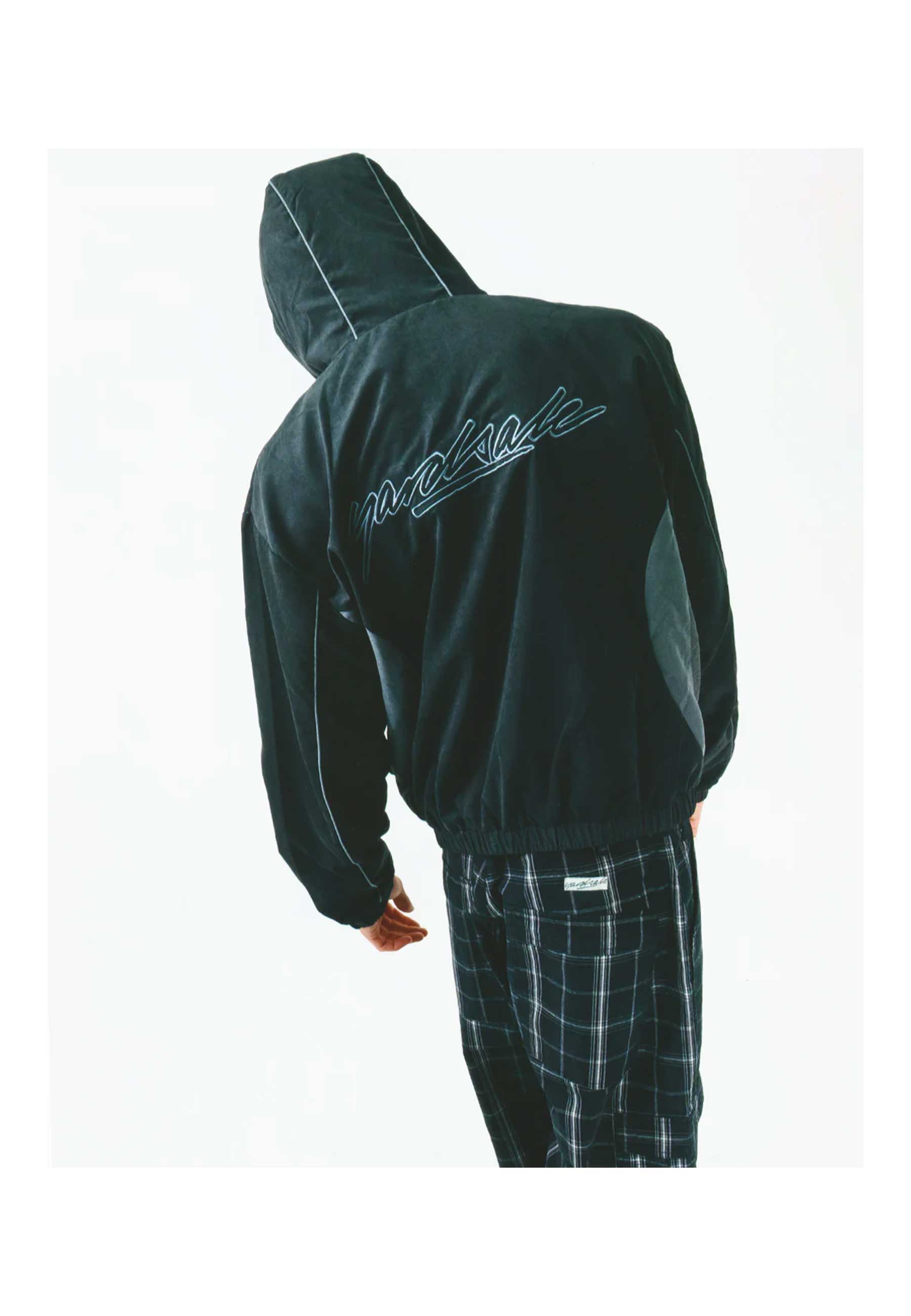 Yardsale 'Luna' Shell Tracksuit Jacket (Black / Grey)