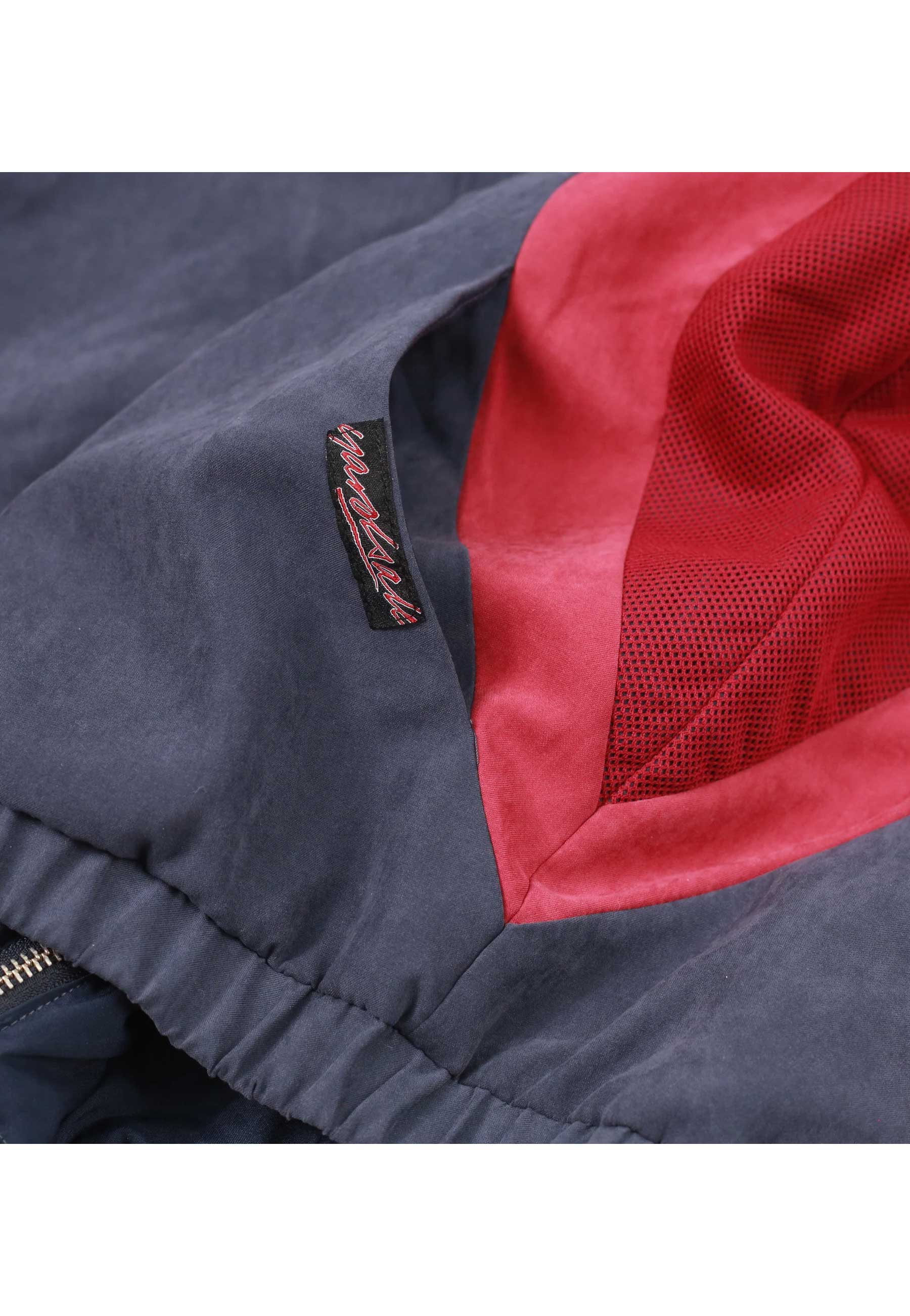 Yardsale 'Luna' Shell Tracksuit Jacket (Navy / Red)