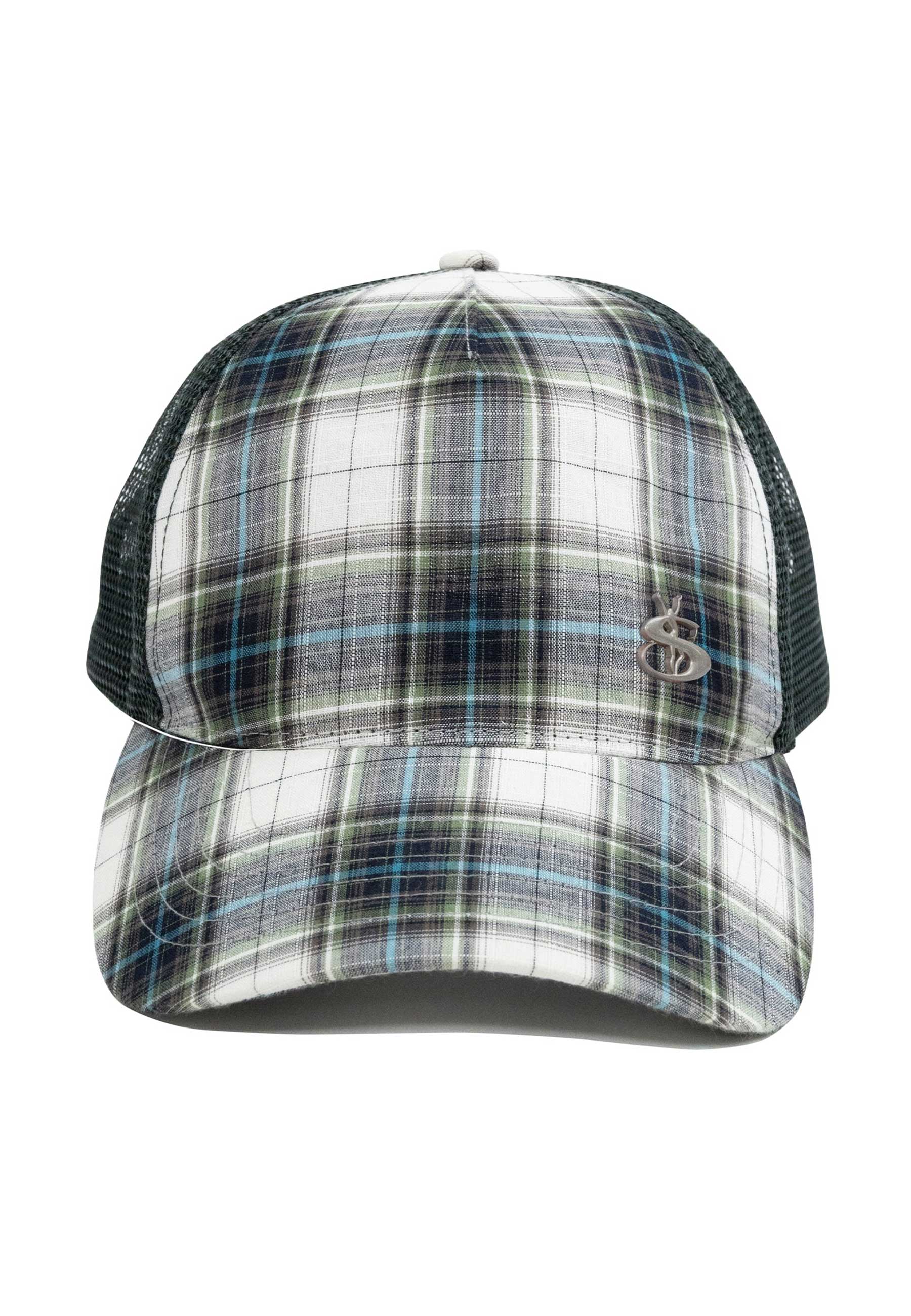 Yardsale 'Phantasy Plaid' Trucker Cap (Green)