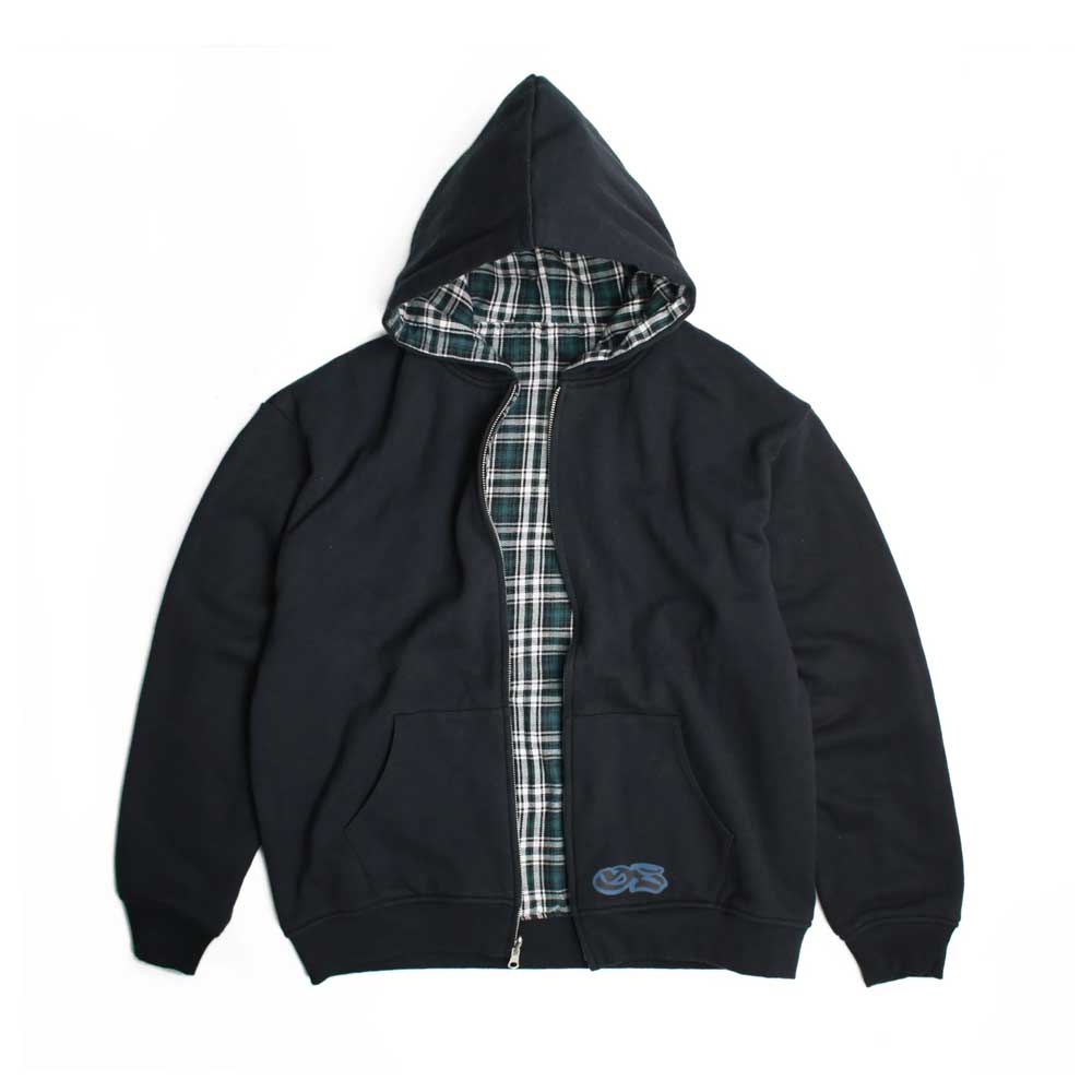 Yardsale Reversible Flannel Hood (Green / Black)