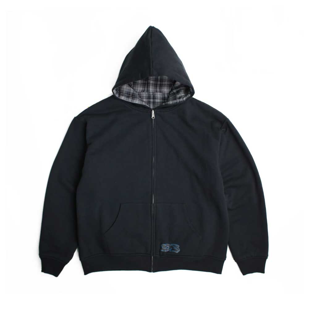 Yardsale Reversible Flannel Hood (Grey / Blue)