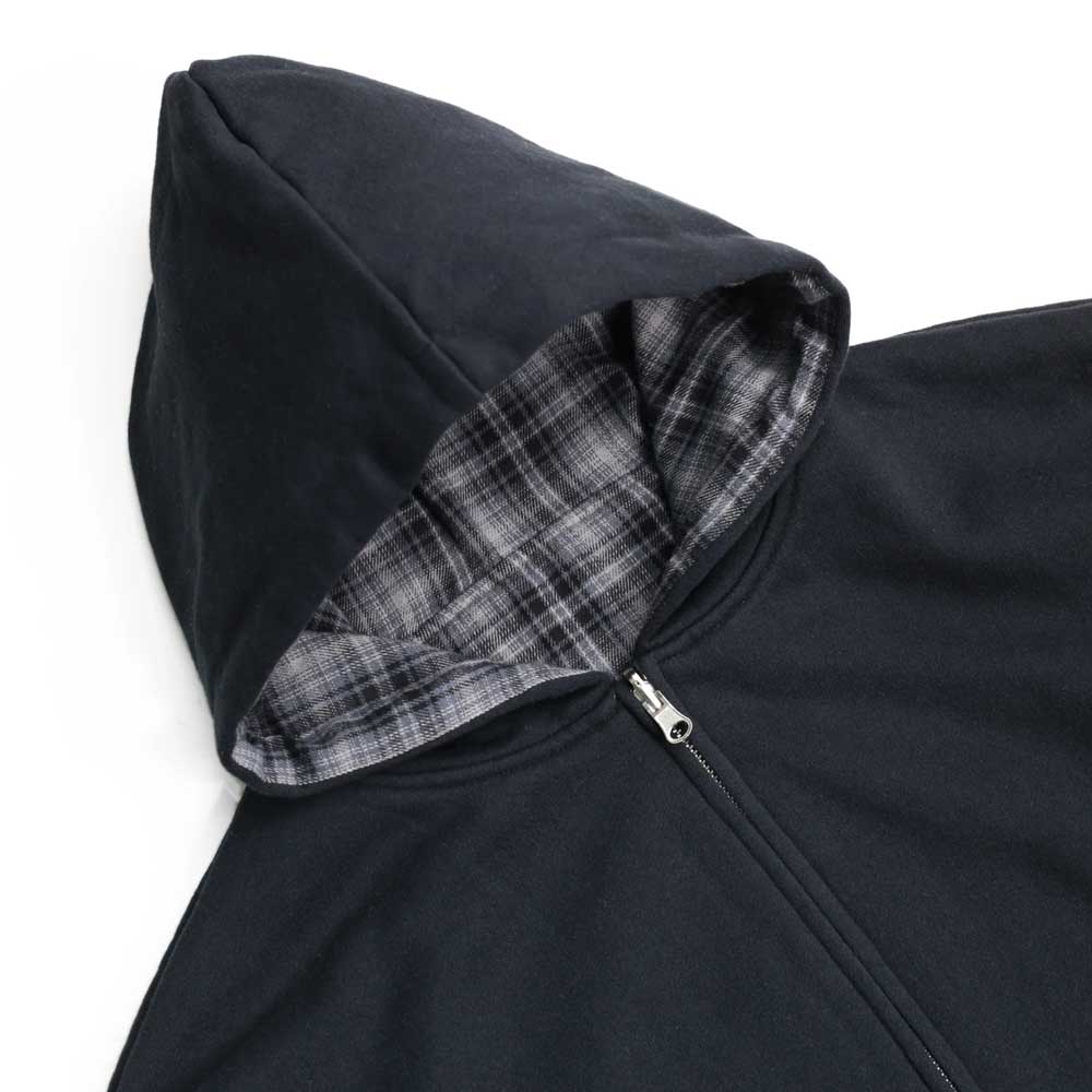 Yardsale Reversible Flannel Hood (Grey / Blue)