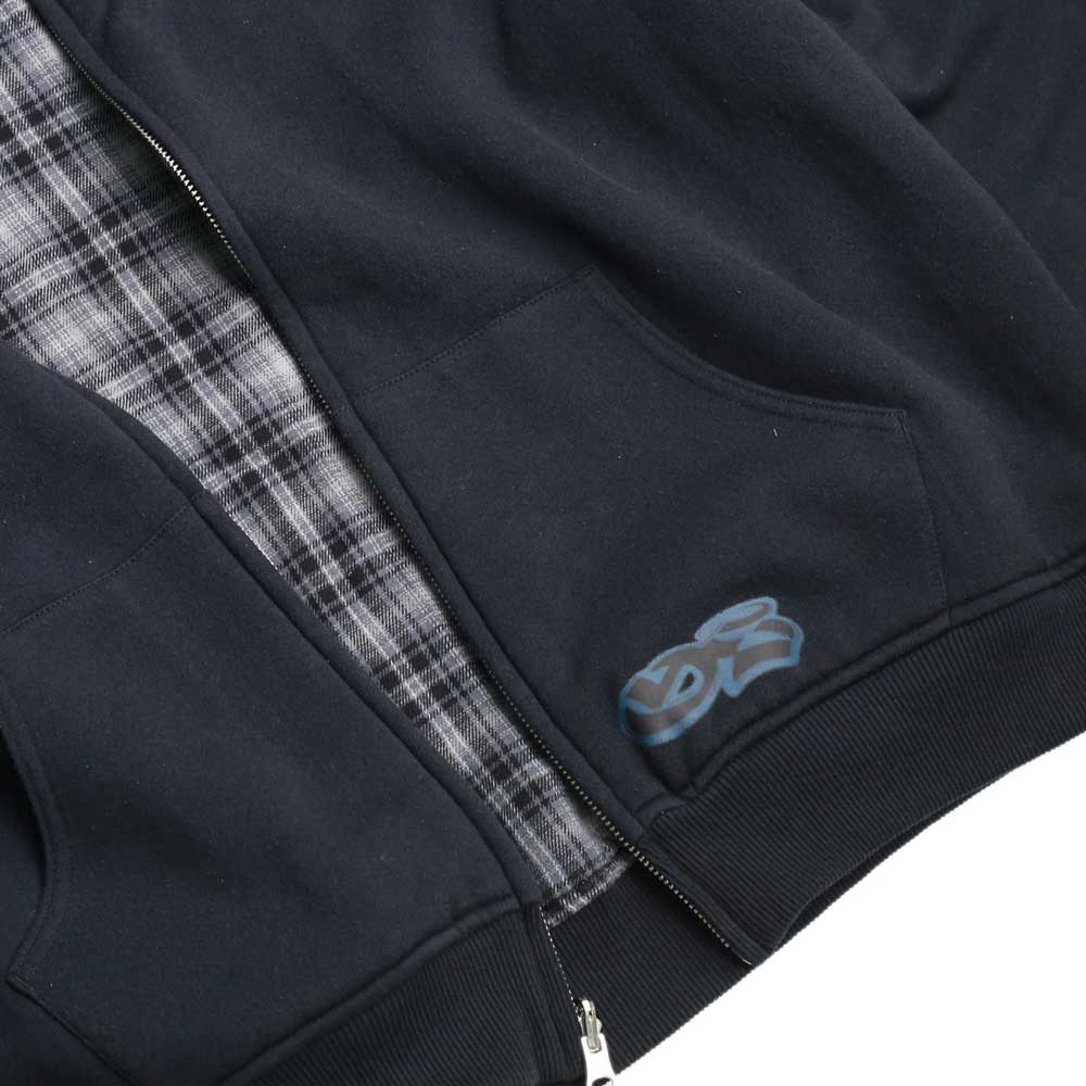 Yardsale Reversible Flannel Hood (Grey / Blue)
