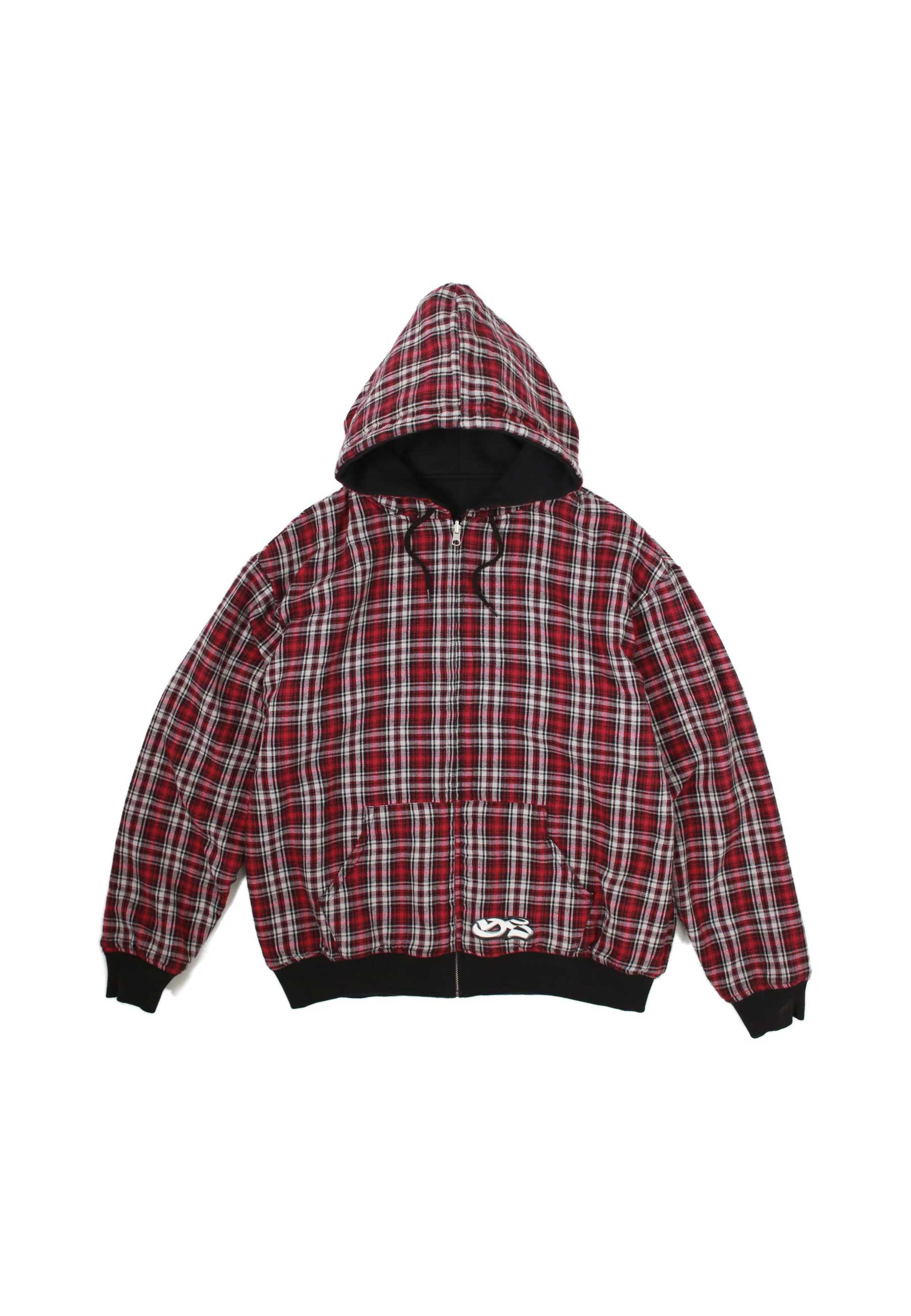 Yardsale Reversible Flannel Hood (Red / Black)