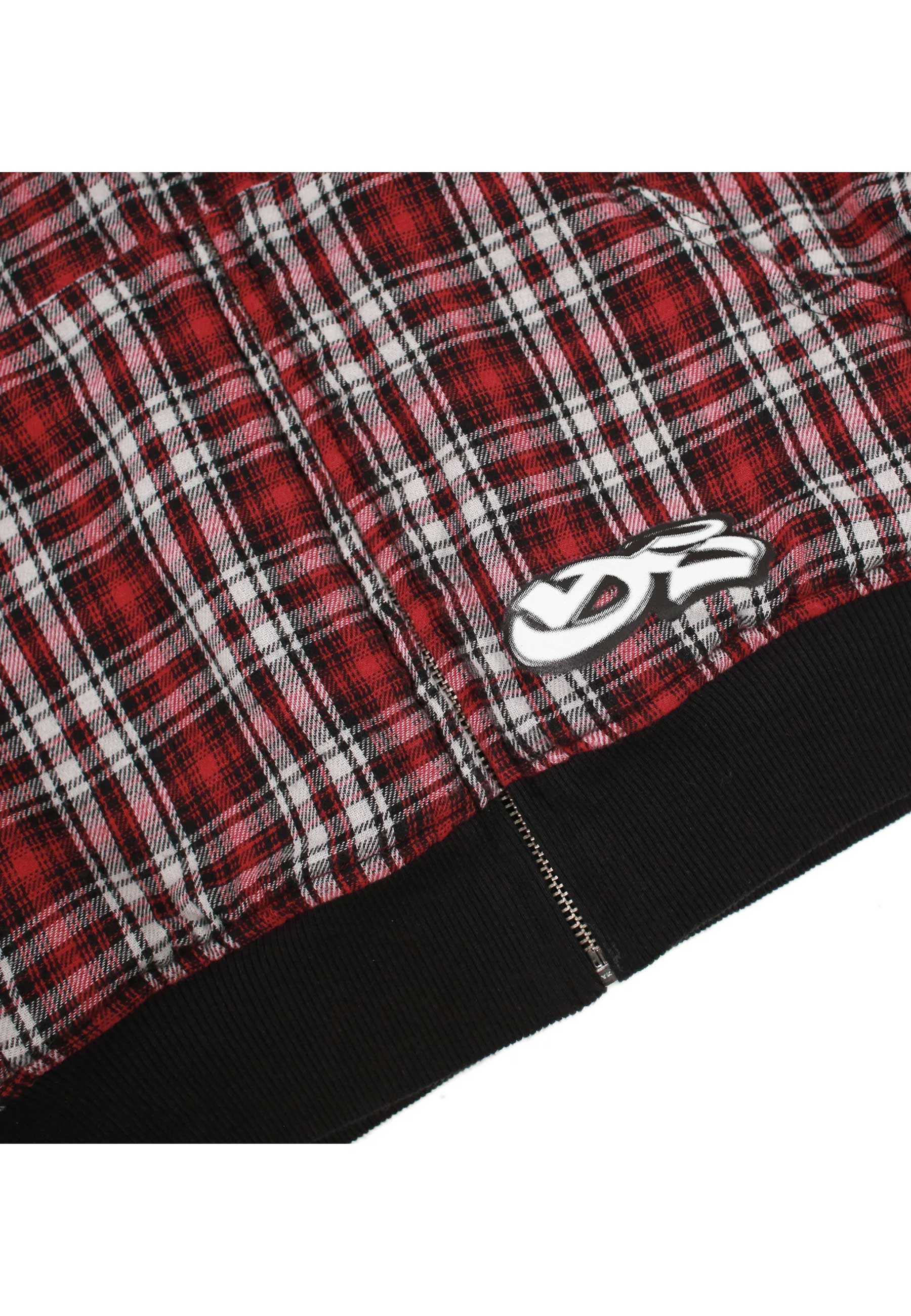 Yardsale Reversible Flannel Hood (Red / Black)
