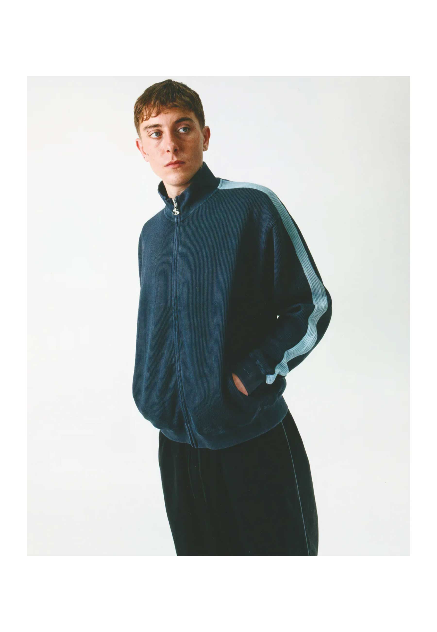 Yardsale 'Woven Phantasy' Full Zip Jacket (Navy)