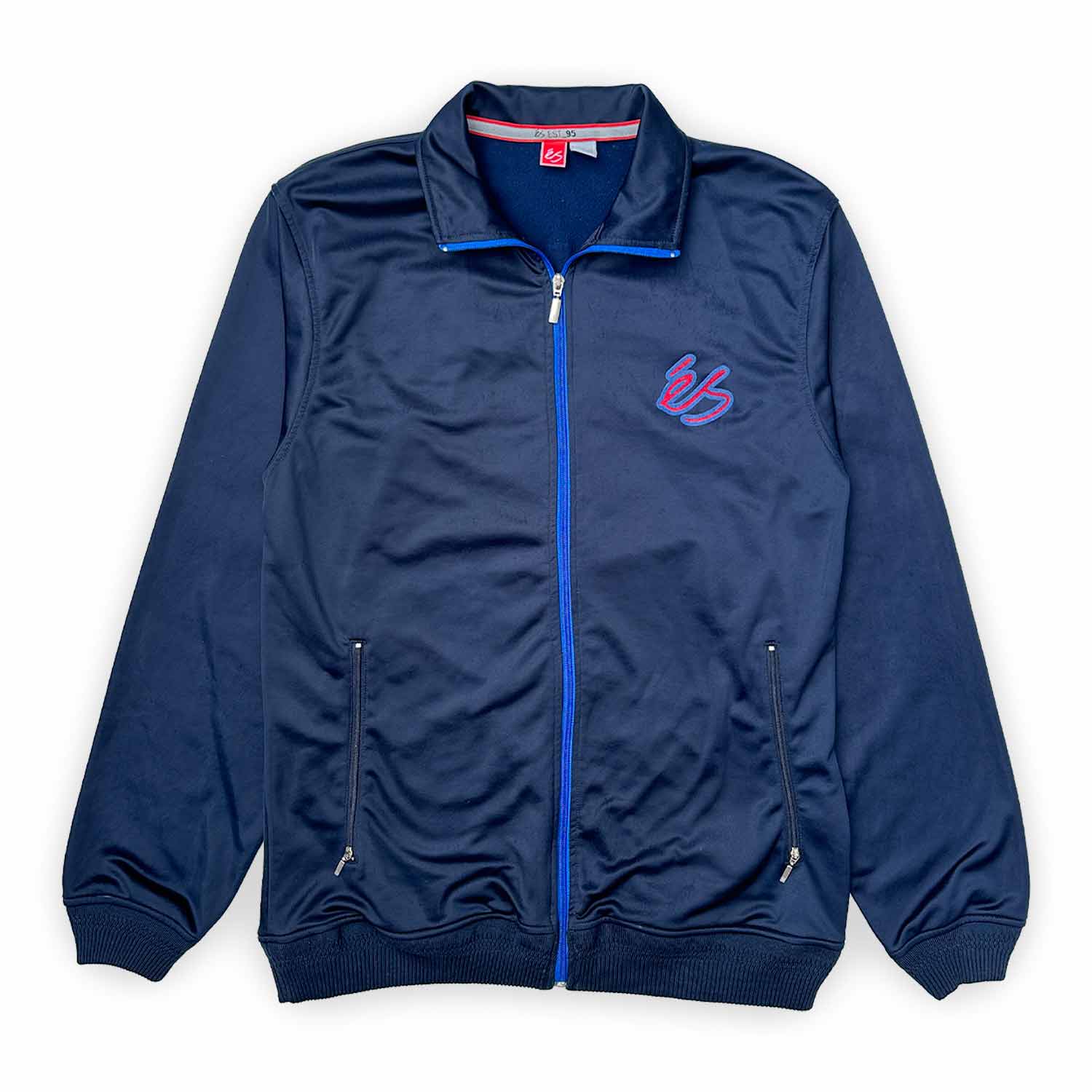 éS 'England' Zip-Up Track Jacket (Navy/Red/Blue) VINTAGE 00s