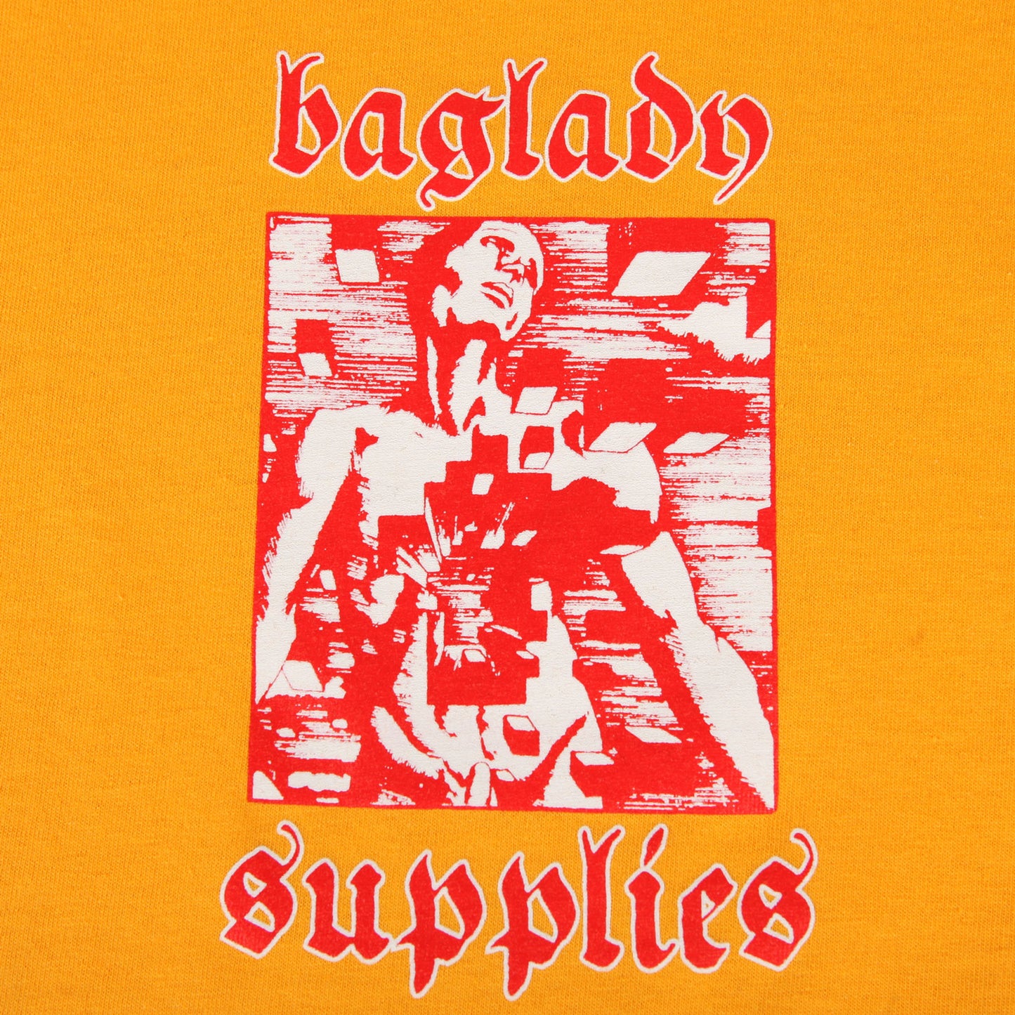 Baglady 'Love Blocks' T-Shirt (Gold)