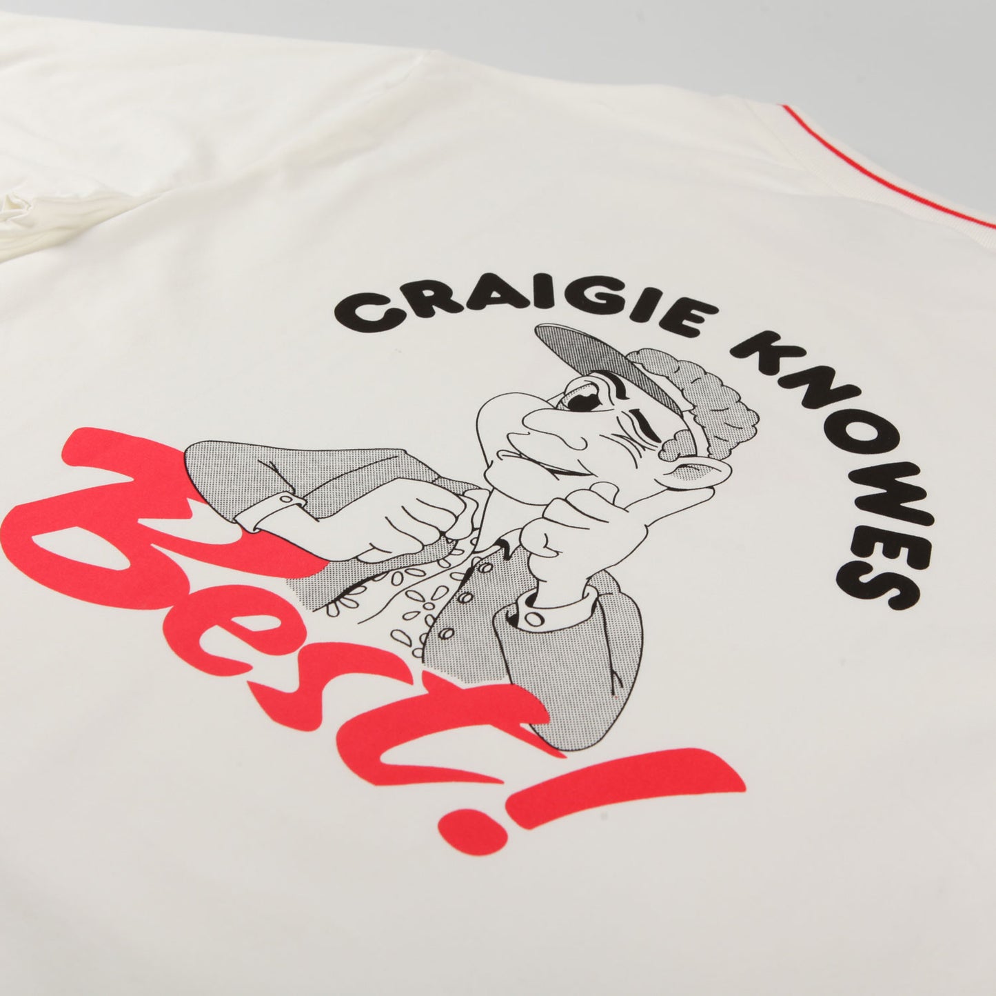 Handy X Craigie 'Who Knows Best' T-Shirt (White)
