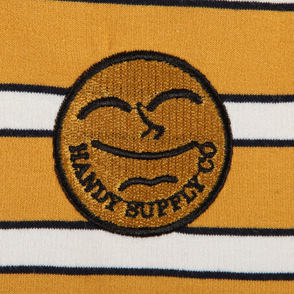 Handy 'Heavyweight Stripe' T-Shirt (Mustard Yellow)