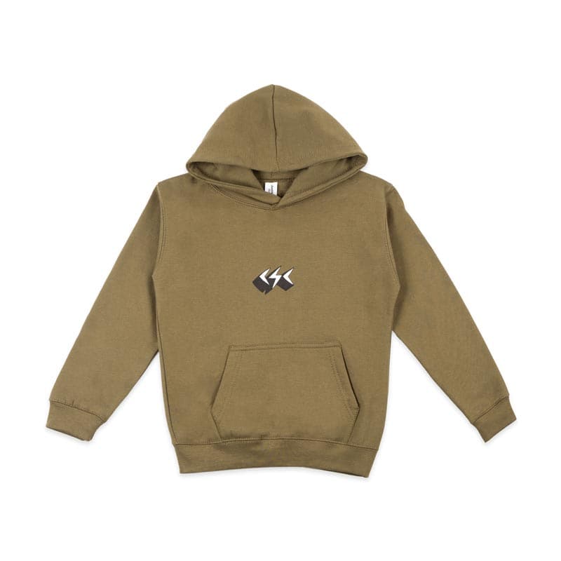 CSC 'Jaggy' Kids Hood (Olive Green)