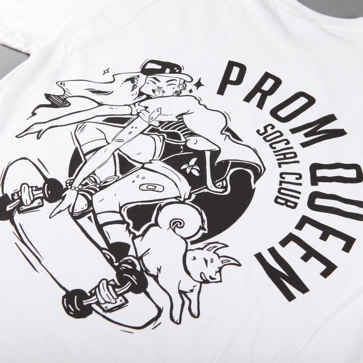 Prom Queen 'PQSC Team' T-Shirt (White) - CSC Store