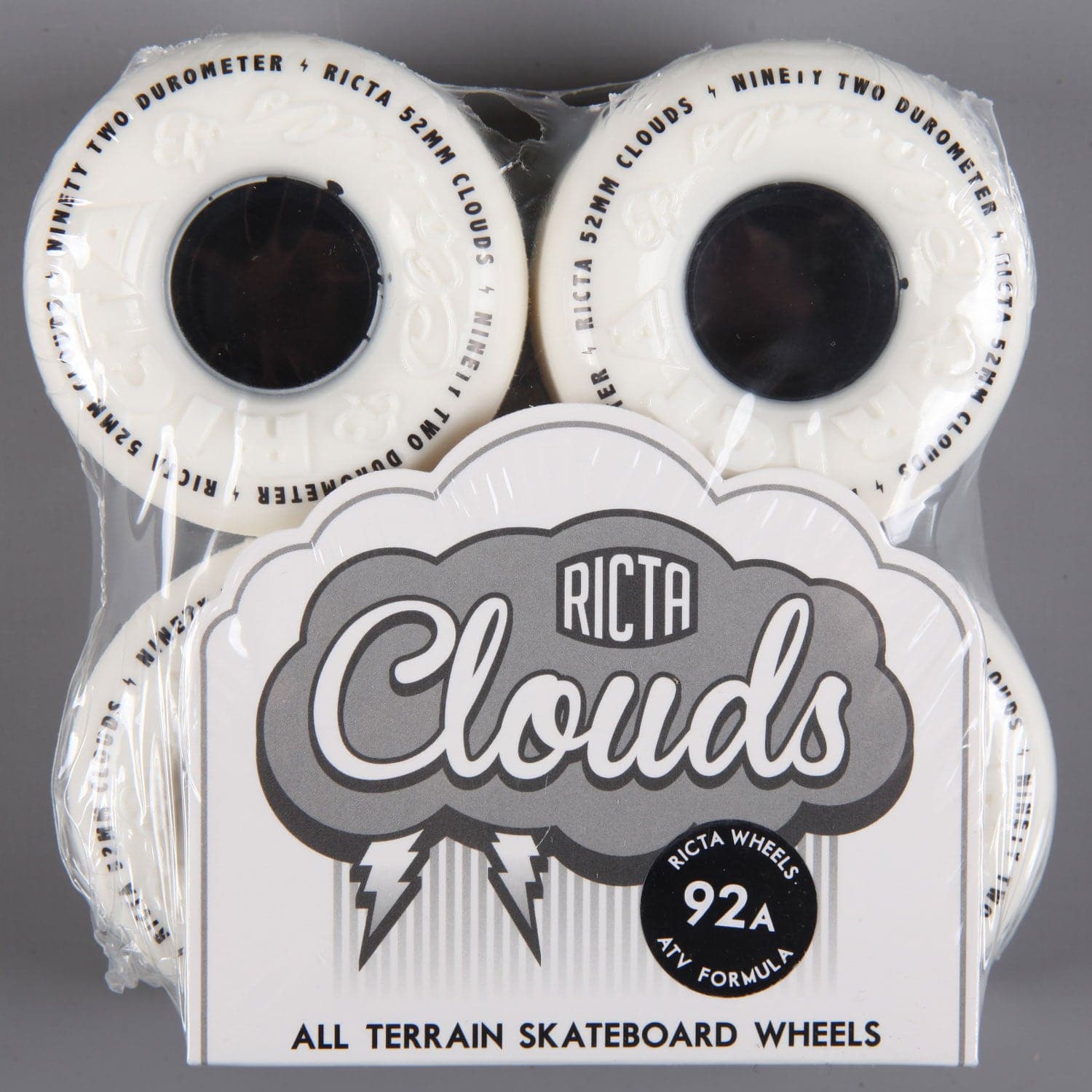 Ricta 'Clouds' 52mm 92a Wheels (White / Black)
