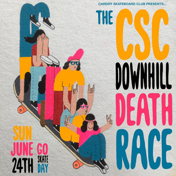 Go Skate Day - Downhill Death Race (With Waiver Form)