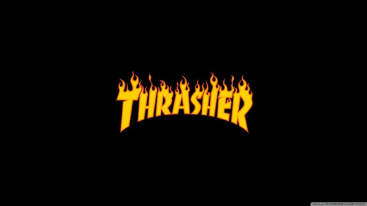 Thrasher Flame Logo Wallpaper - CSC, Cardiff Skateboard Club - UK Skate Store