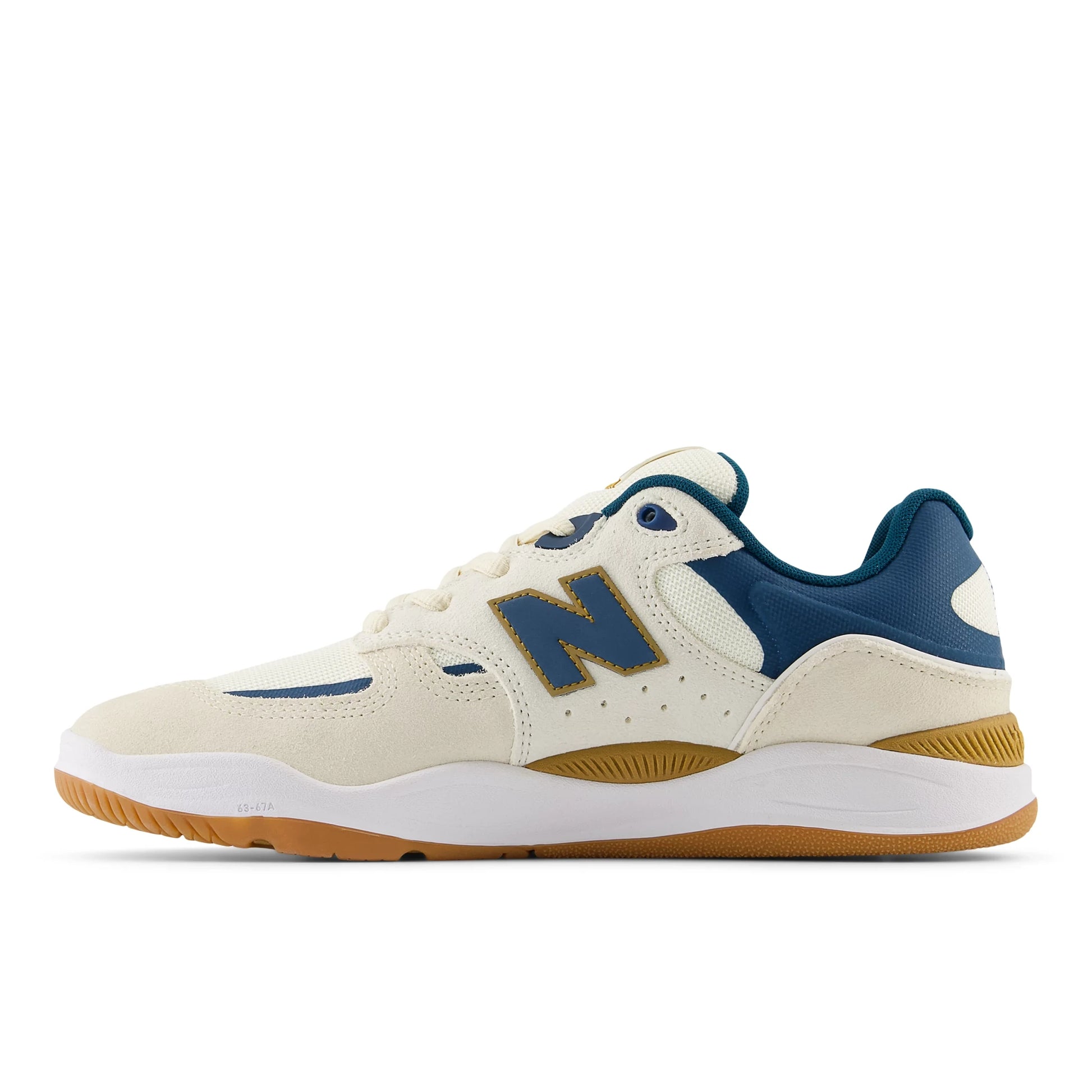 New Balance Numeric Tiago 1010 Skate Shoes (Sea Salt / Teal) Side Profile