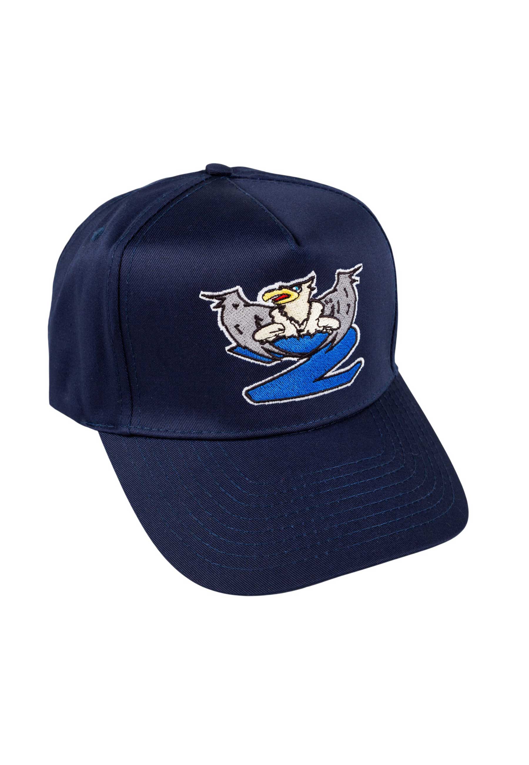 2 Riser Pads 'Bird' 5 Panel Cap (Navy)