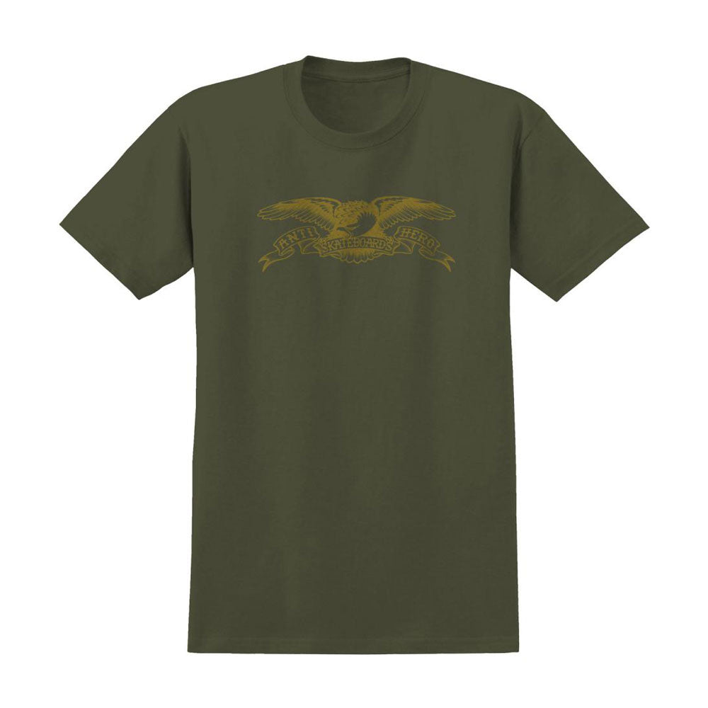 Anti Hero 'Basic Eagle' T-Shirt (Military Green / Bronze)