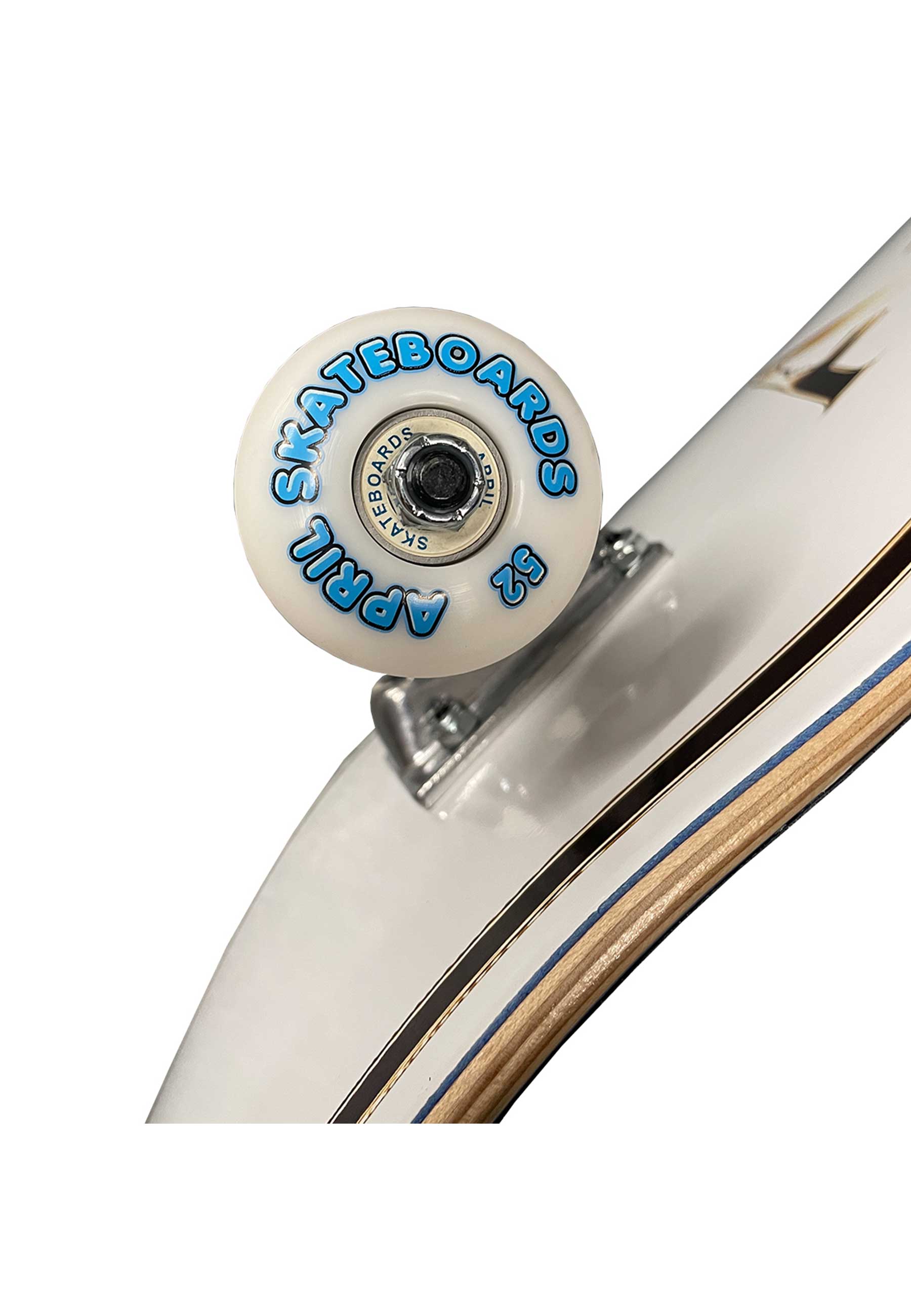 April 'OG Logo' 8.25" Complete Skateboard (Gold / White)