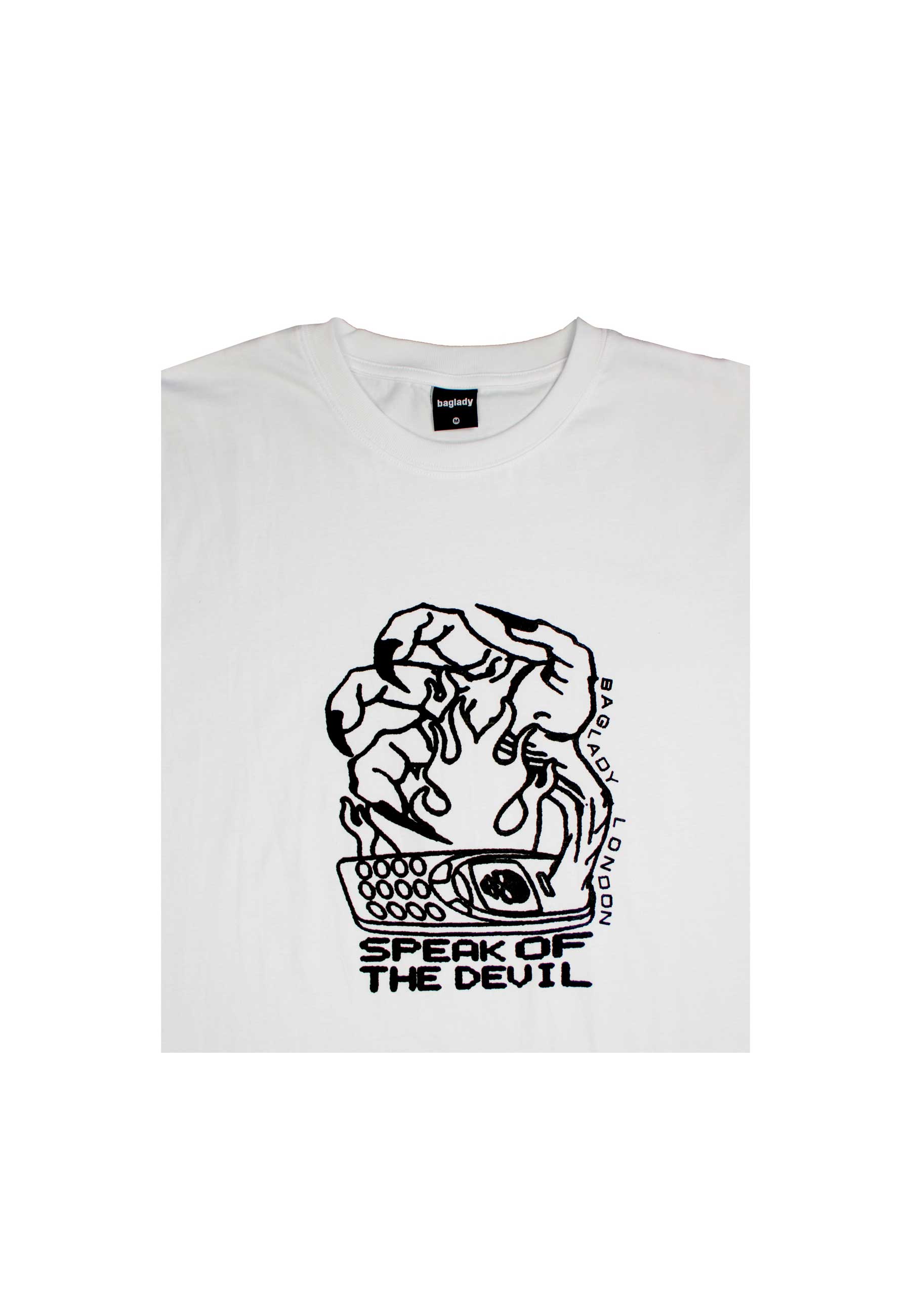 Baglady 'Speak Of The Devil' T-Shirt (White)