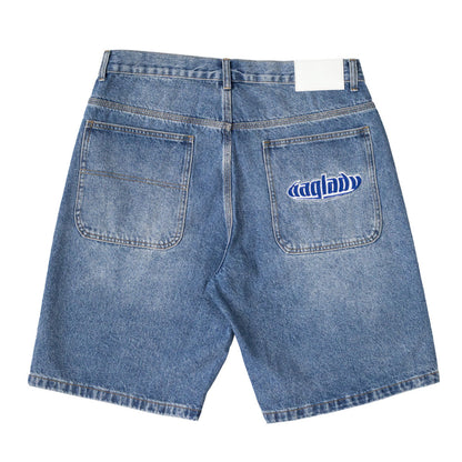 Baglady 'Warp' Denim Shorts (Faded)