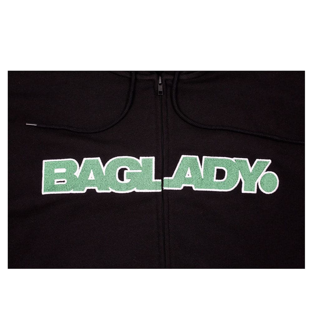 Baglady 'Logo' Full Zip Hood (Black)