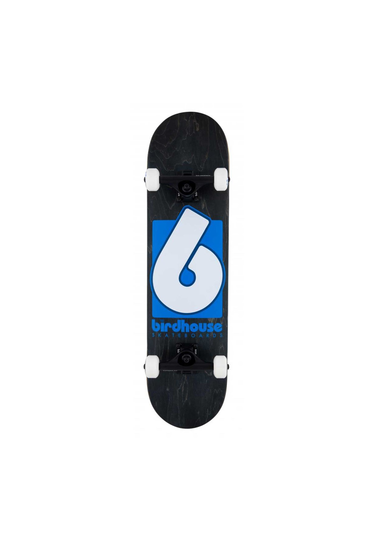 Birdhouse 'B Logo' 8" Complete Skateboard (Black / Blue)