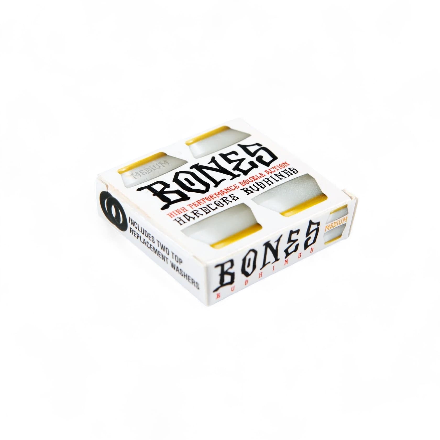 Bones 'Hardcore' 91A Medium Bushings (Yellow / White)