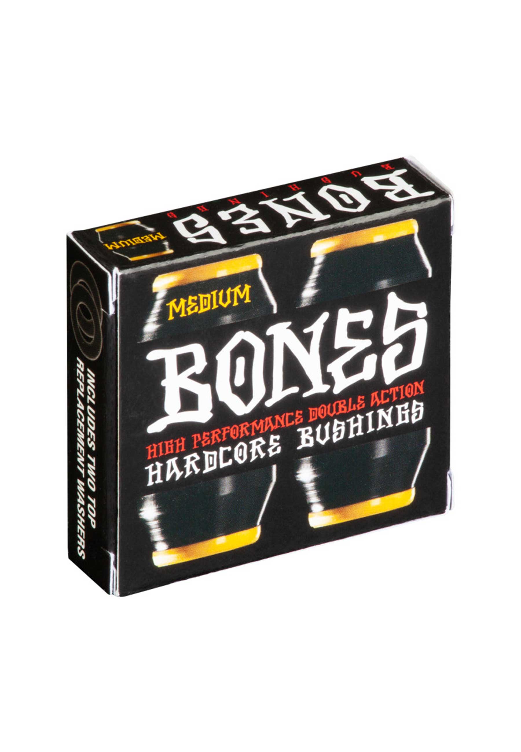 Bones 'Hardcore' 91A Medium Bushings (Black / Yellow)