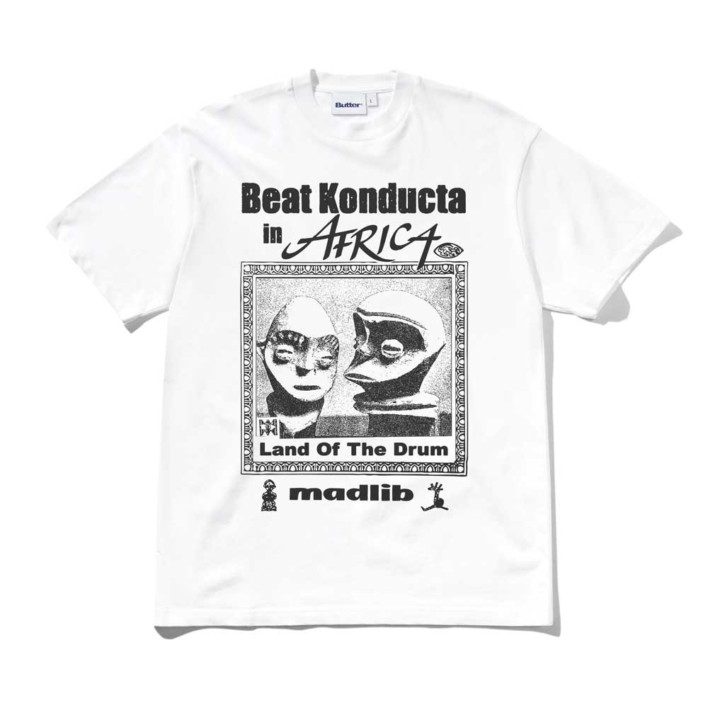 Butter Goods X Madlib 'Africa' T-Shirt (White)