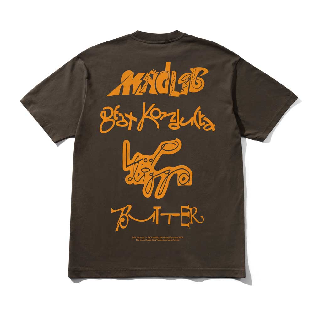 Butter Goods X Madlib 'Alias' T-Shirt (Brown)