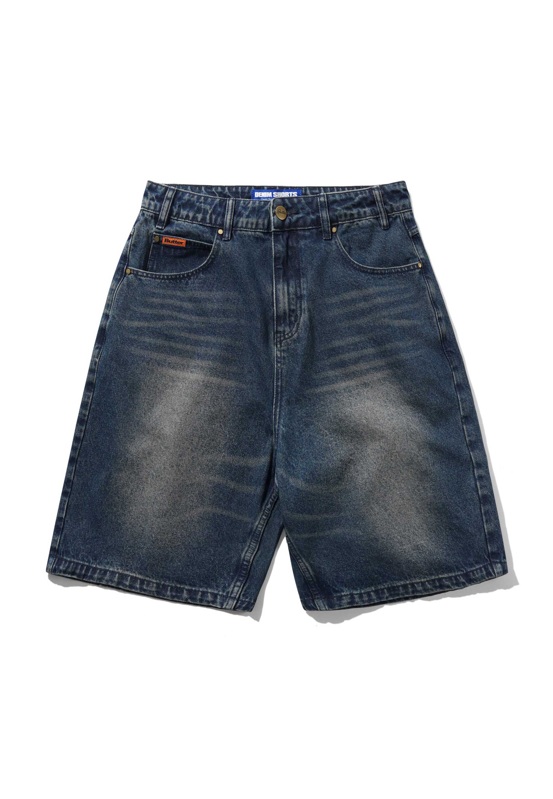 Butter Goods Baggy Denim Shorts (Vintage Indigo Wash)