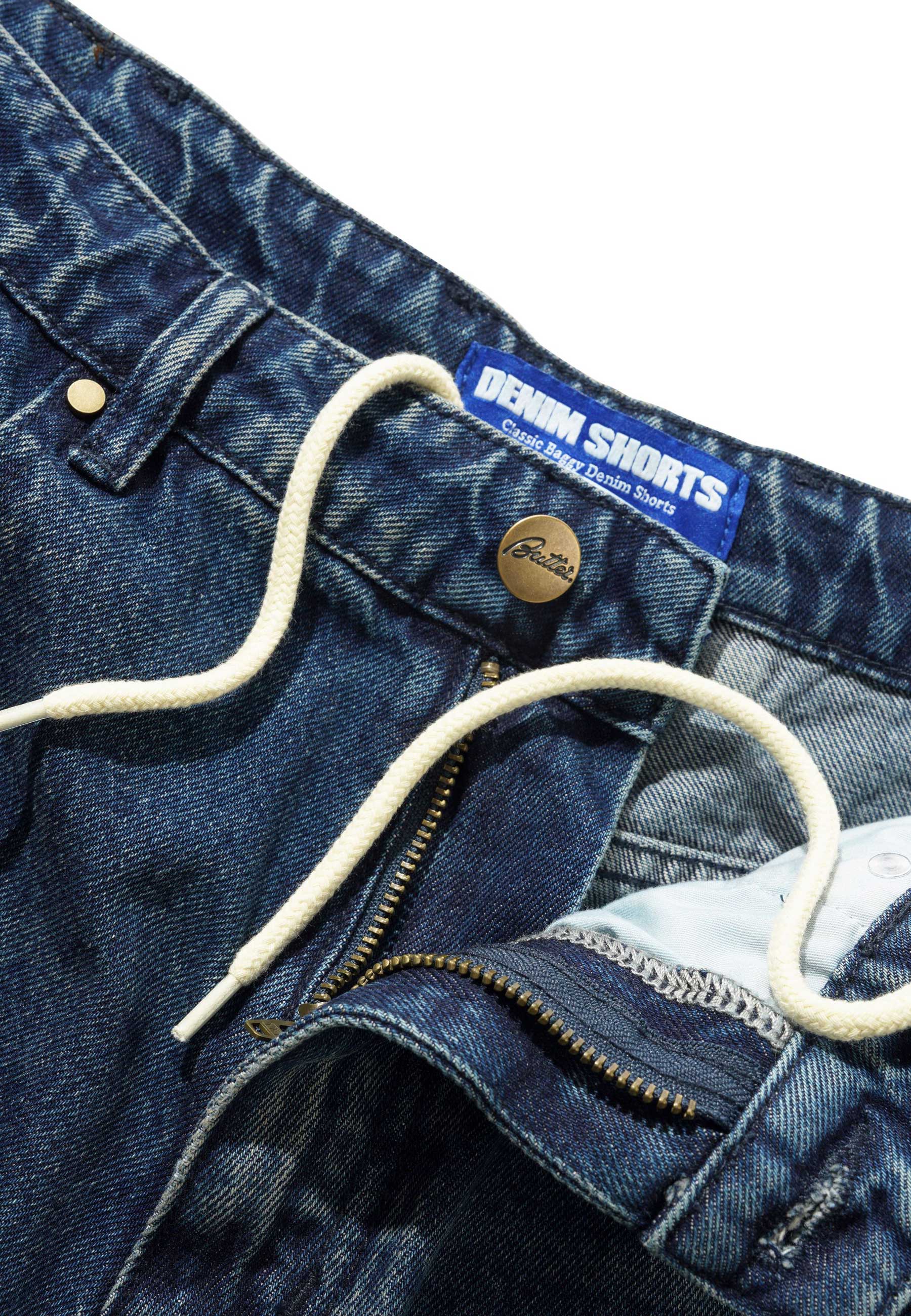 Butter Goods Baggy Denim Shorts (Vintage Indigo Wash)