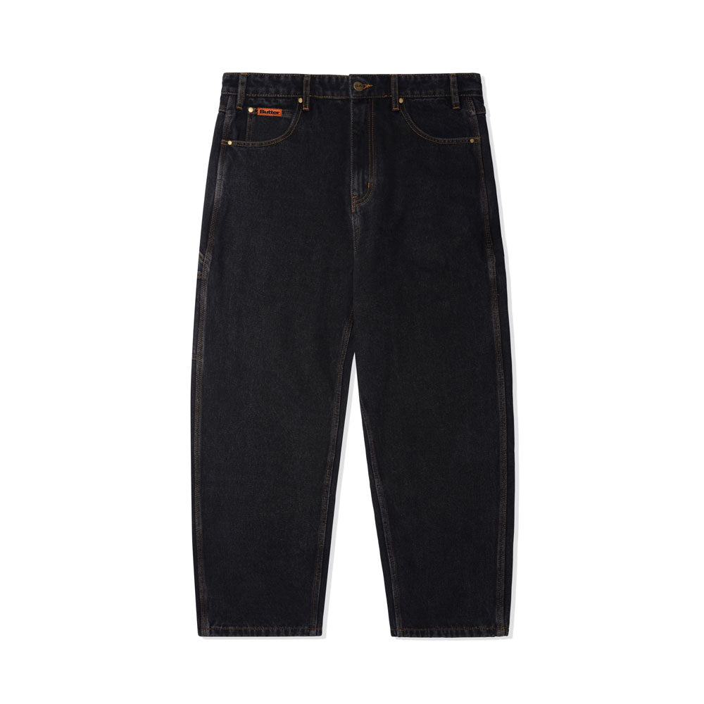 Butter Goods 'Baggy' Denim Jeans (Washed Black)