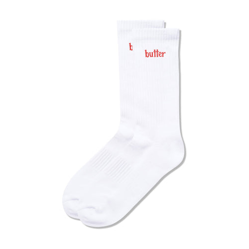 Butter Goods 'Basic' Socks (White)